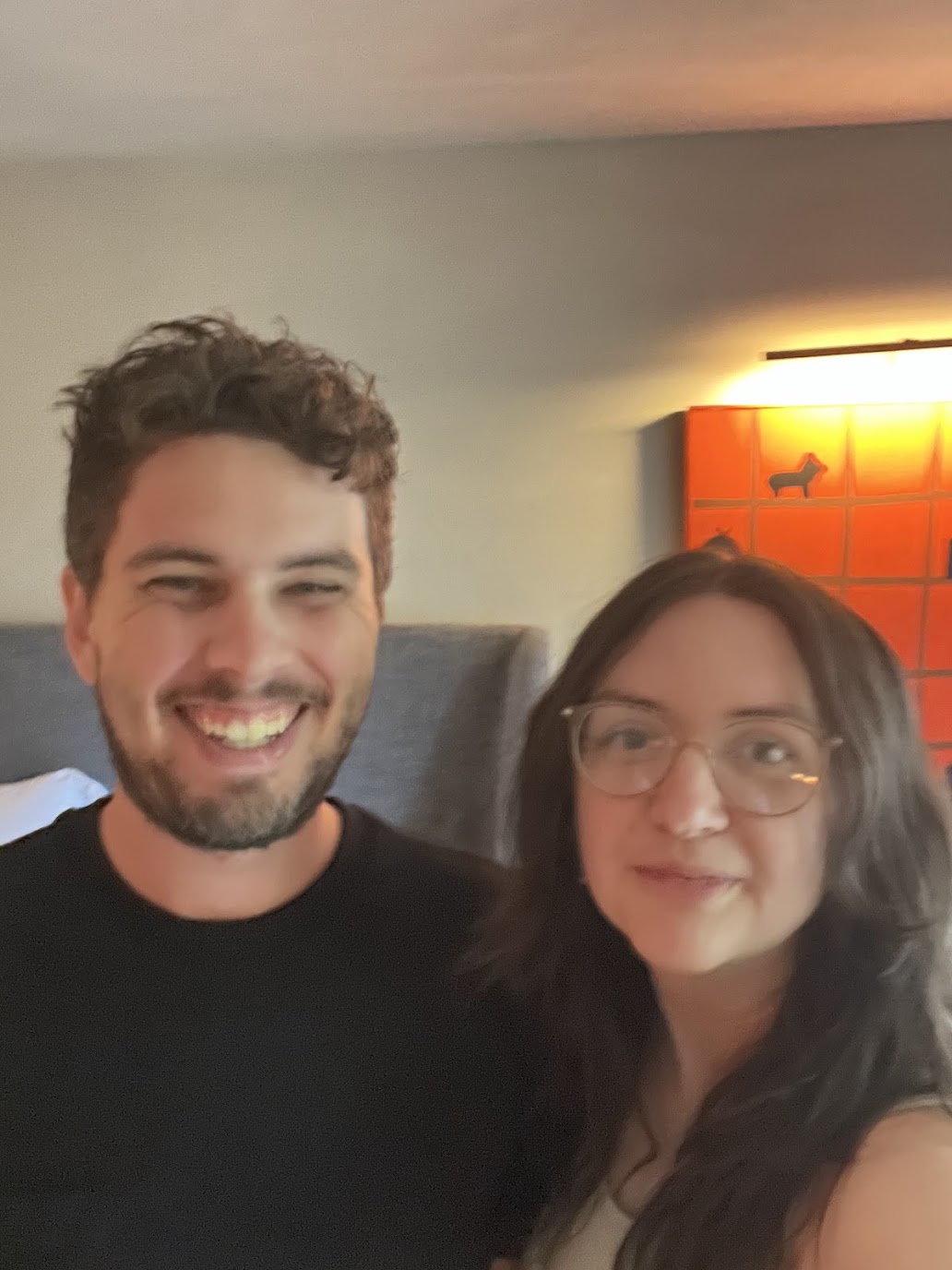 Jason and Ashley at a hotel in Mexico city